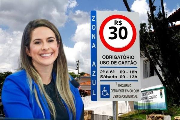 Camila Godoi solicita a revisão da taxa de penalidade de 30,00 da Zona Azul em Itapevi.