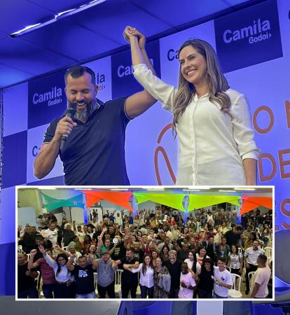 Camila Godói reafirma pré-candidatura para prefeita de Itapevi em coletiva de imprensa 