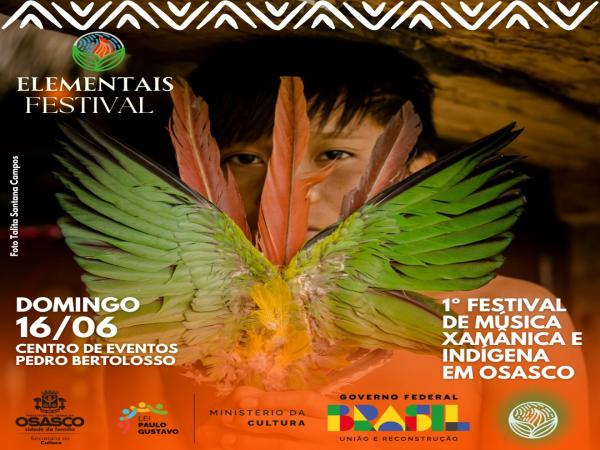 Chega em Osasco e será o 1º. Festival de Música Xamânica e Indígena, proporcionando acesso à população local à cultura Xamânica e Indígena.