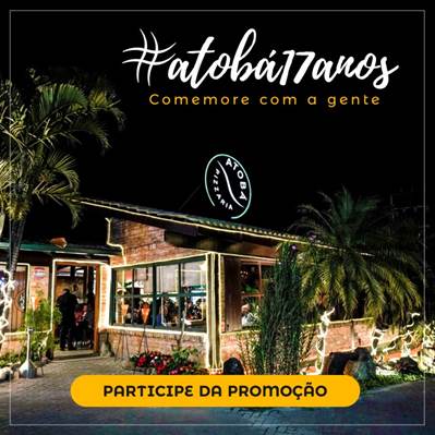 Atobá Pizzaria comemora seu 17º aniversário