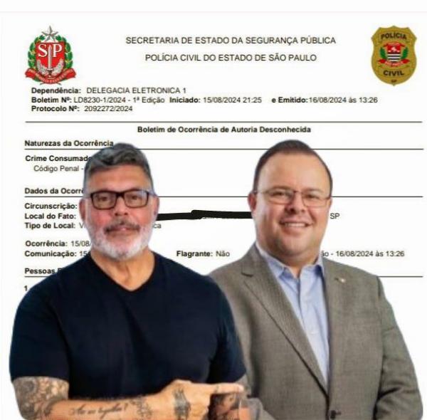 Ataques covardes contra esposa de Alexandre Frota e ameaças de morte contra Frota e Formiga  serão investigados pela Polícia Cívil e pelo MP
