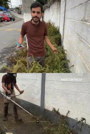 Ex-vereador cobra prefeitura e acaba fazendo o serviço