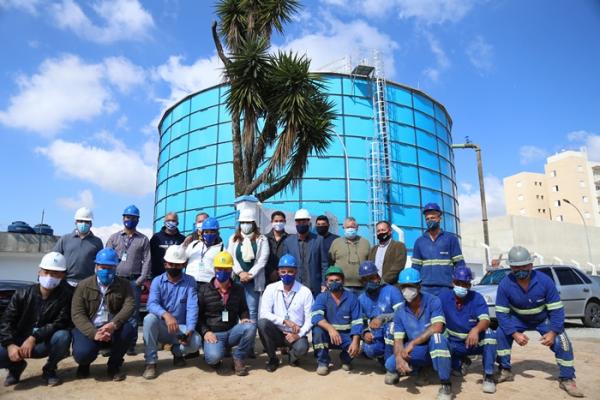 Sabesp entrega novo reservatório metálico e amplia oferta de água em Vargem Grande Paulista  