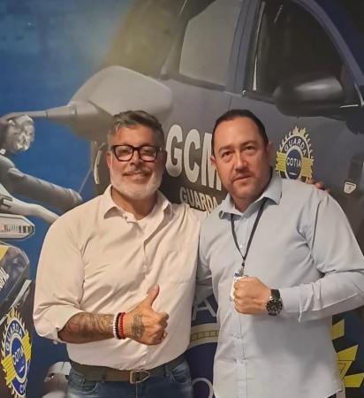 Frota faz visita na Secretaria de Segurança e é recebido pelo Secretário Dourado