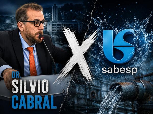 Vereador Dr. Silvio Cabral lidera pedido de CEI para apurar atuação da Sabesp