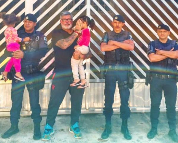 Duas crianças que saíram de casa são encontradas por Alexandre Frota e a ROMU no Jardim São Vicente
