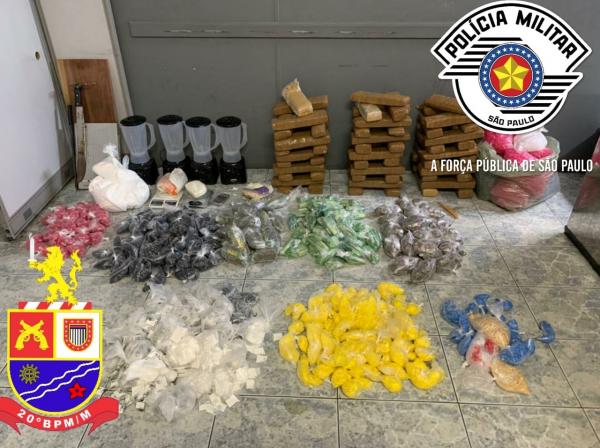 Força Tática apreende mais de 70 kilos de drogas em Osasco