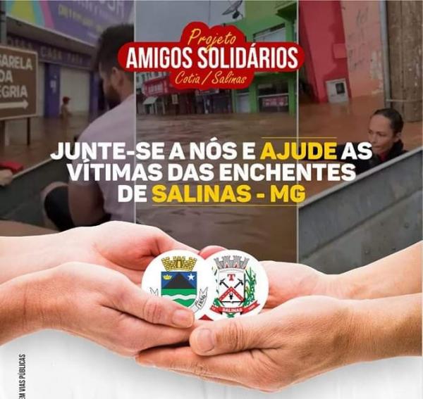 Cotia se une para ajudar as vítimas das enchentes em Salinas