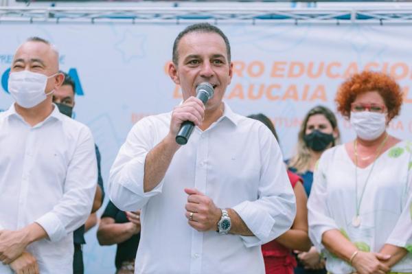 Prefeito Rogério Franco inaugura creche para mais de 500 crianças em Caucaia do Alto 