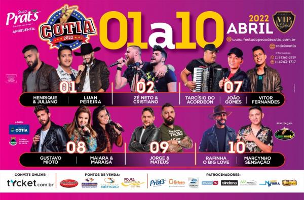 Depois de dois anos Festa do Peão em Cotia volta com grandes nomes da música sertaneja