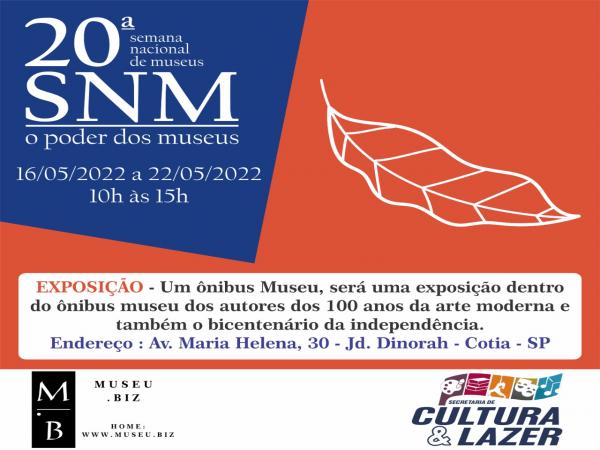  Entre os dias 16 e 22/05 tem exposição no ônibus-museu no Jd. Dinorah