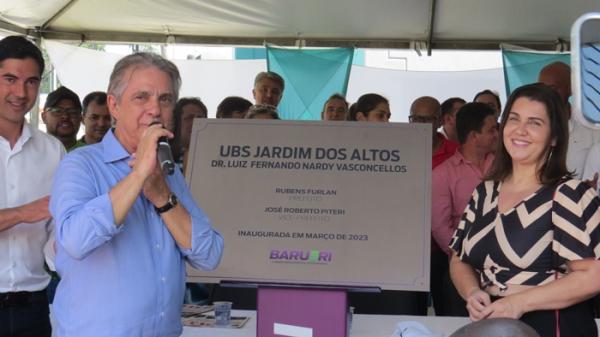 Prefeito Furlan e Piteri inauguraram a UBS no Bairro dos Altos em comemoração aos 74 anos de Barueri