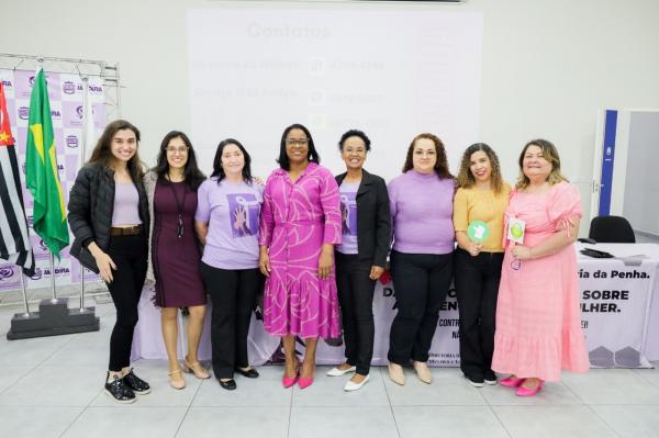 Diretoria da Mulher de Jandira promove evento em homenagem aos 17 anos da Lei Maria da Penha e reforça causa da campanha Agosto Lilás