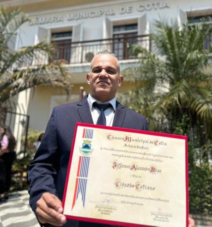 Secretário Jefferson Dias recebe Titulo Cidadão Cotiano pela Câmara Municipal